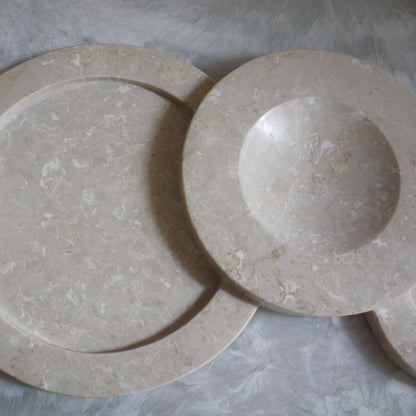 Bubble Tray in Travertine