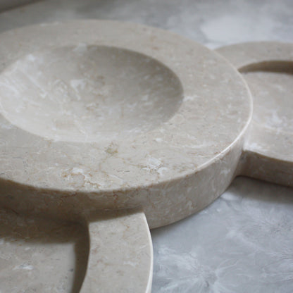 Bubble Tray in Travertine