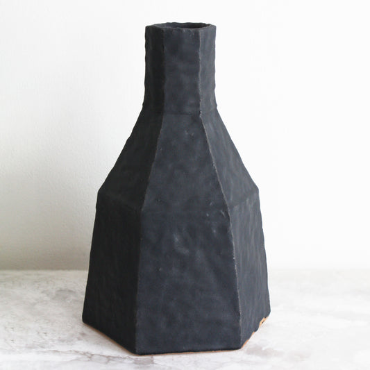 Coal Black Hexagon Bottle