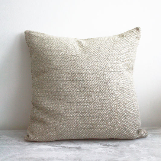 Inverness Herringbone in Cloud Pillow - 22”