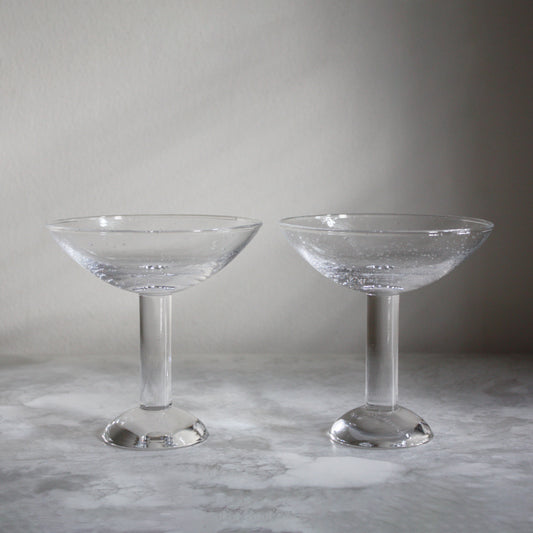 Bubble Glass Champagne Coupe