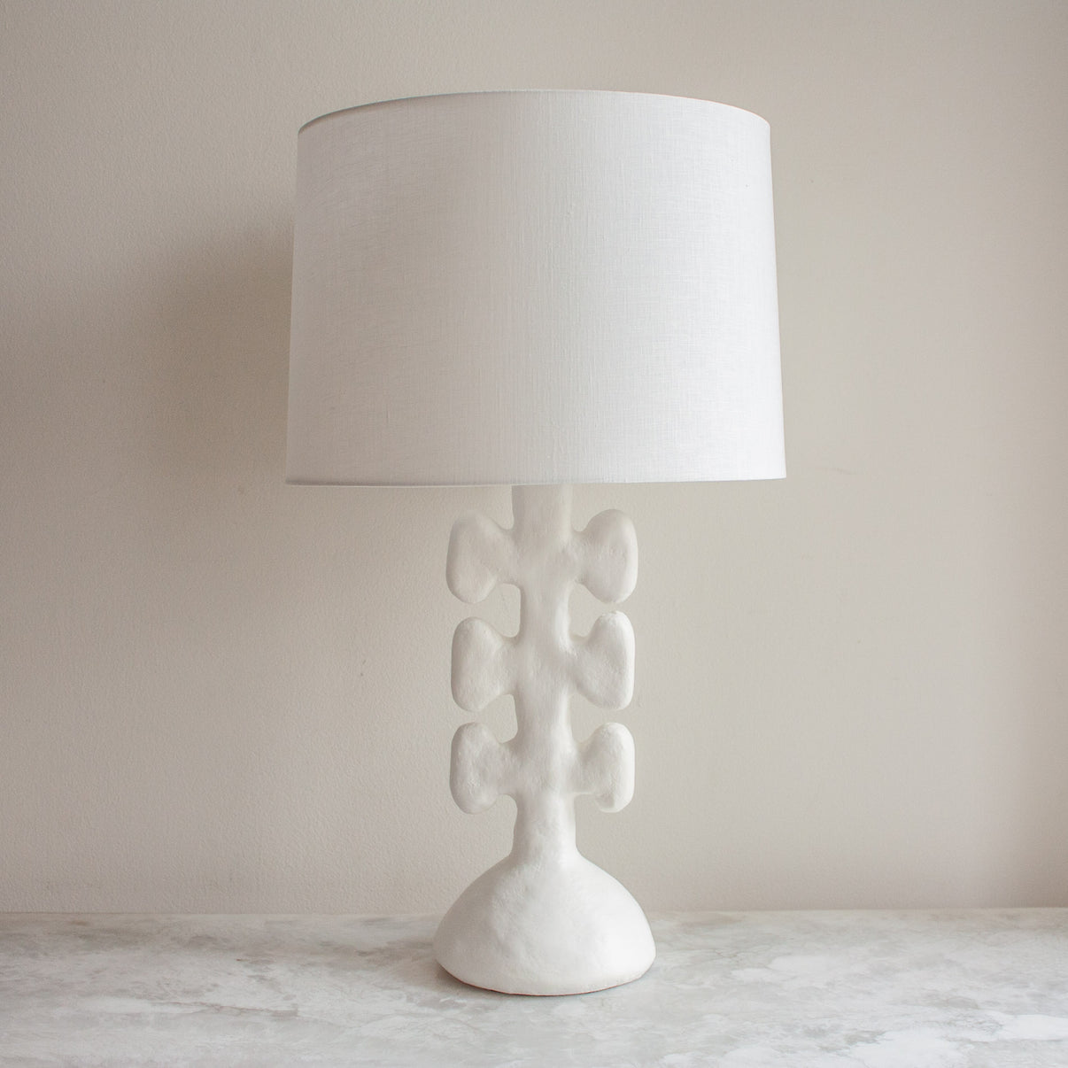 Sculptural Plaster Table Lamp – Anyon Design and Atelier