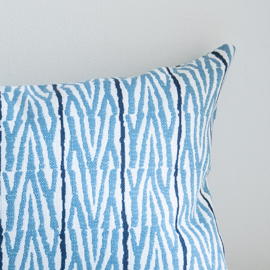 Blue white outdoor online pillows